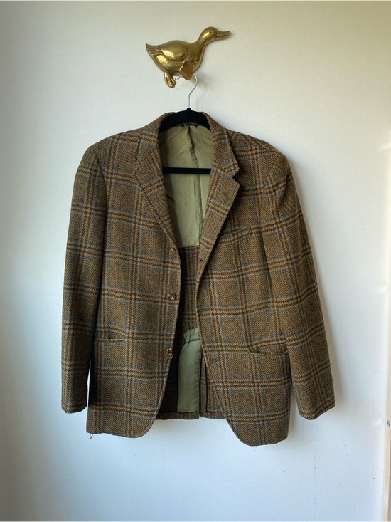 Jackets & Blazers - Vintage • Plaid Wool Blazer Sz S/M